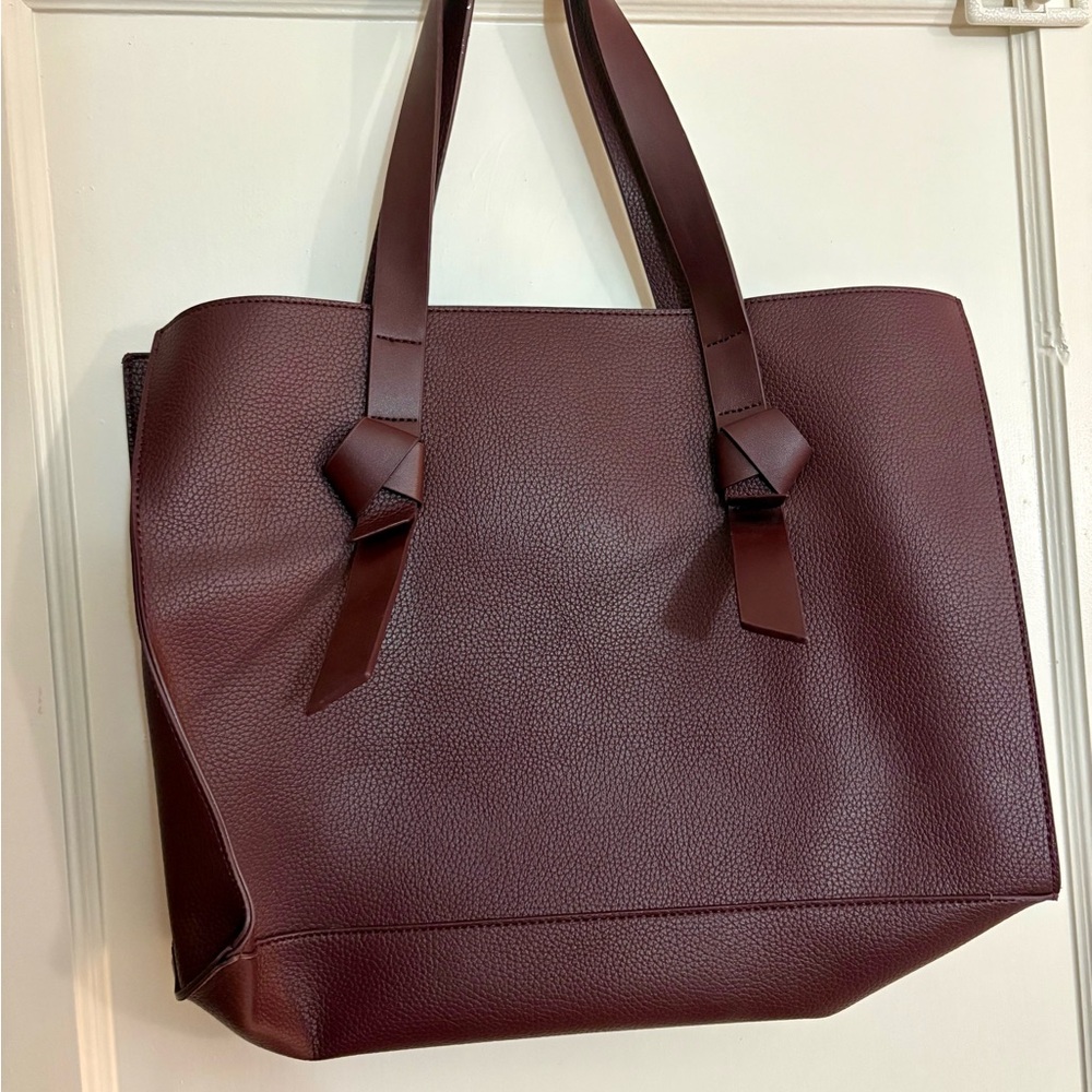 Elegant Burgundy Women's Tote Bag- Rachel Zoe - Picture 2 of 3